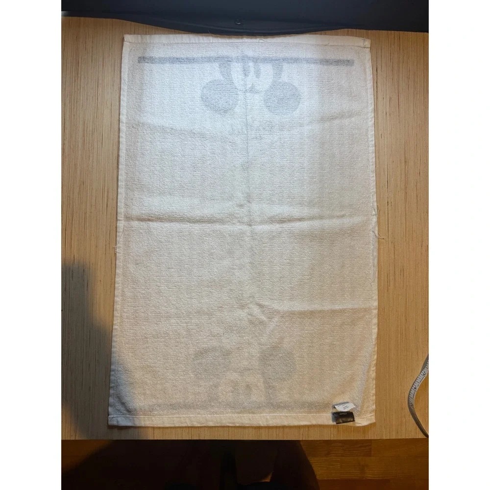 Disney Mickey Mouse Striped Kitchen Tea Towel Grey White Navy Hand Towel 6